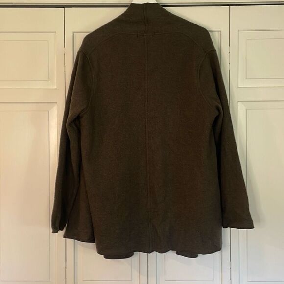 Cut Loose 100% boiled wool draped open cardigan jacket S\M - Picture 10 of 10